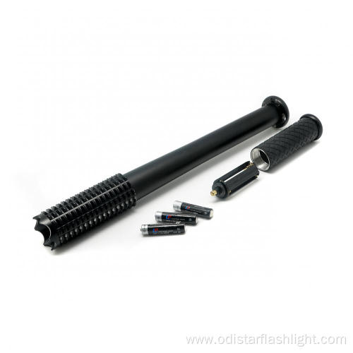 Tactical Self Defense Baton LED Emergency Flashlight